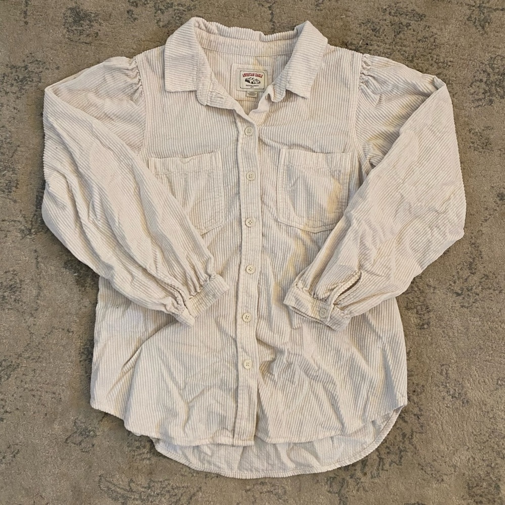 American Eagle Corduroy Button Down Shirt